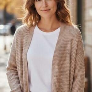 Moral Fiber Women's Romantic Pink Blushcore Knit Sweater XL.